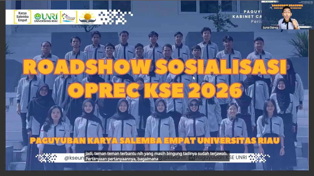 Roadshow Gabungan Beasiswa KSE