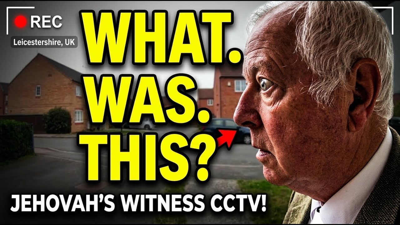 Jehovah's witness interaction captured on door camera in Leicestershire, UK