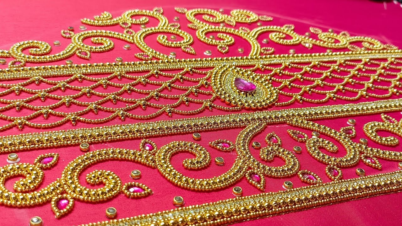 How to make Simple blouse designs || Maggam work blouse || #aariembroidery2_0 #aariwork