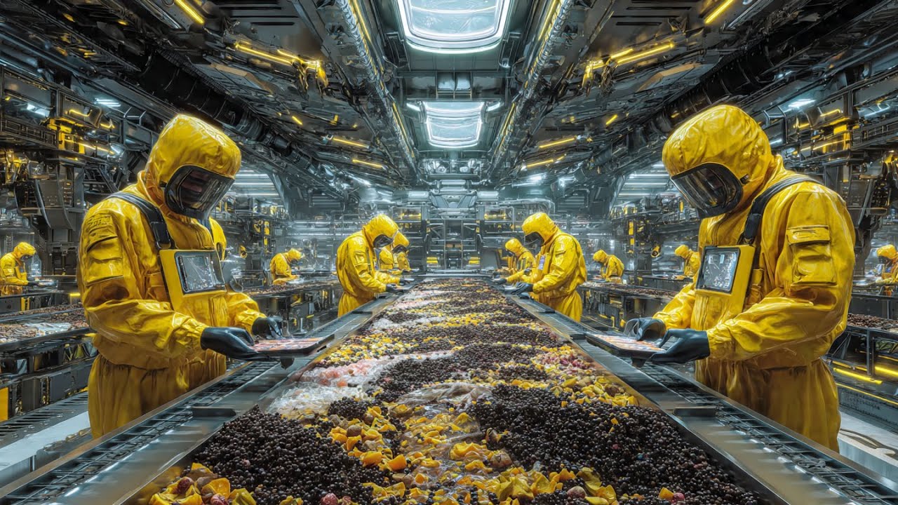 How Million Tons Of Food Waste Transform Into Organic Fertilizer In Giant Composting Factory