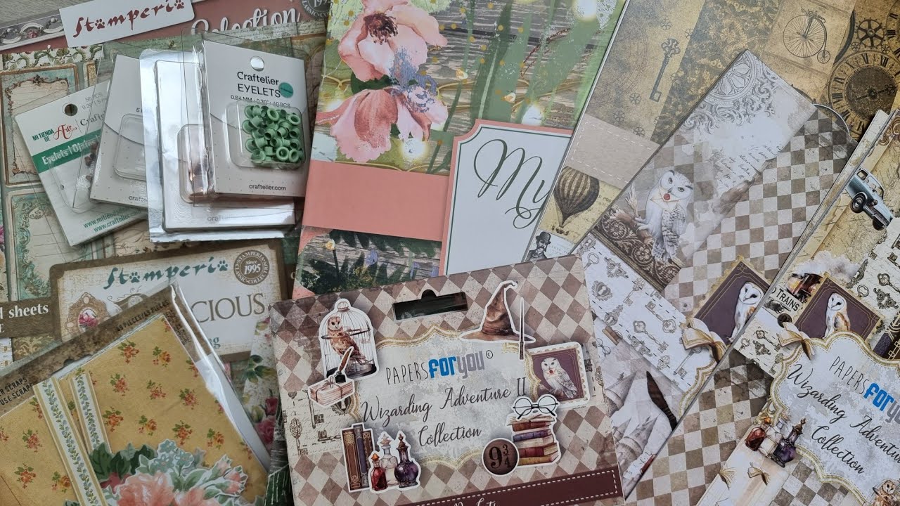 XL Haul  - Bastel - Haul - Papier - Designpapier - PAPIER !!! Alles fürs Junk Journal
