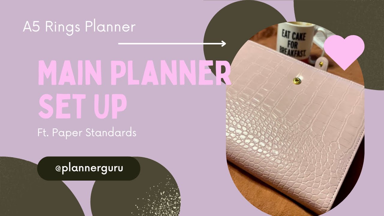 2023 Main Planner Set Up - A5 Rings Croc Planner