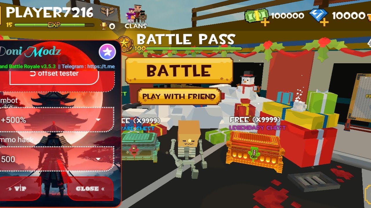 grand battle royale pixel fps New mod menu -4