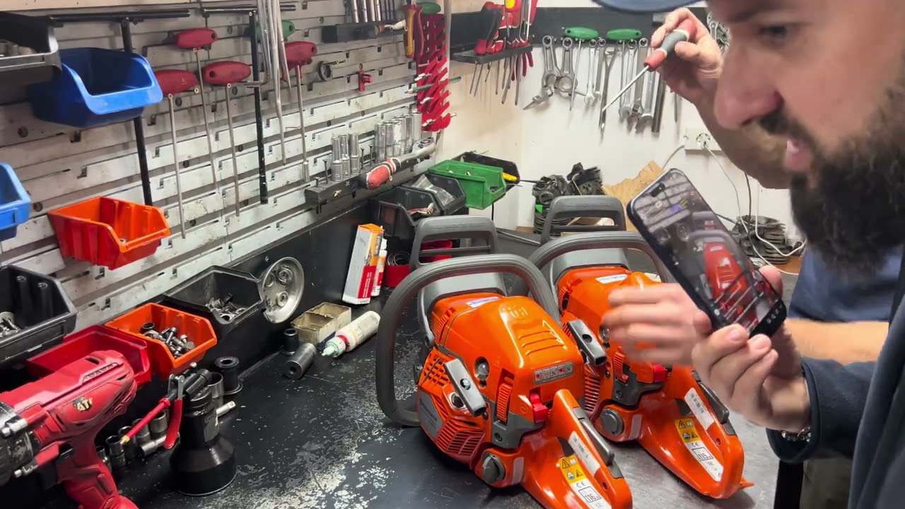 Husqvarna 445 II VS 445S - diferente si ce inseamna carter hibrid pantetat de husqvarna