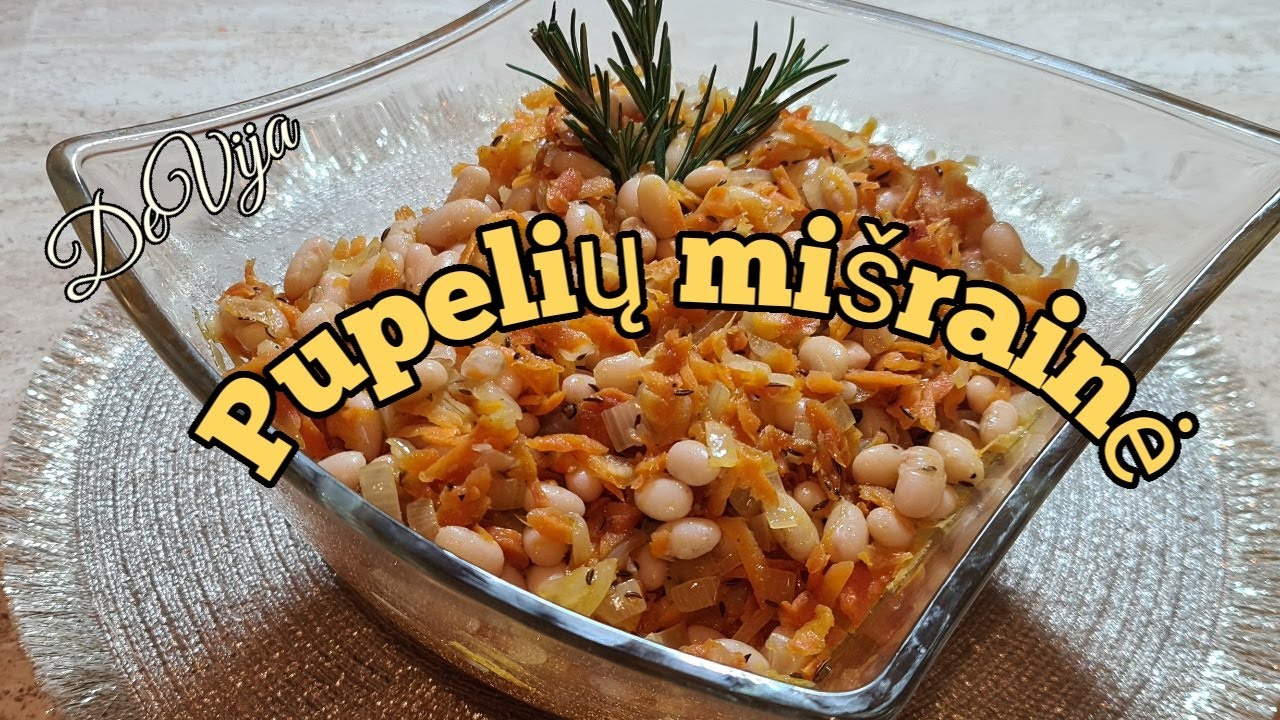 Pupelių mišrainė* Kūčių patiekalai #DeVija