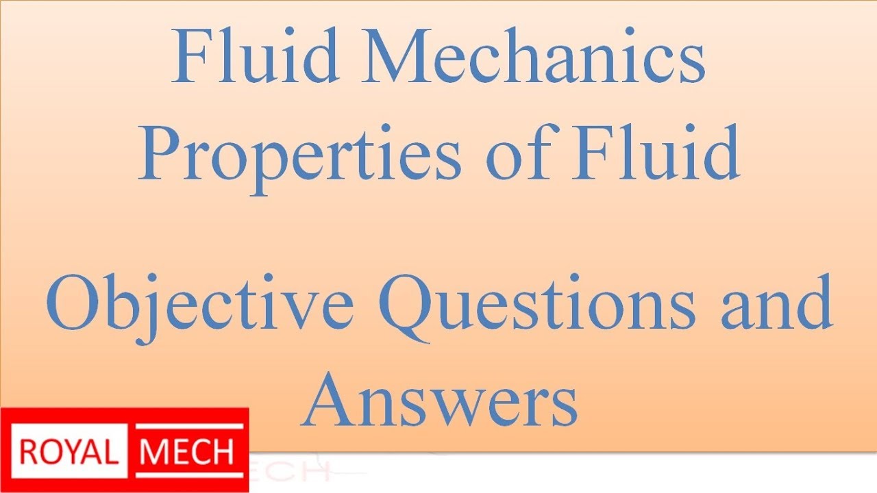 Fluid Mechanics   objective questions and answers ,for Preparation of Gate, IES , PSU, lectures