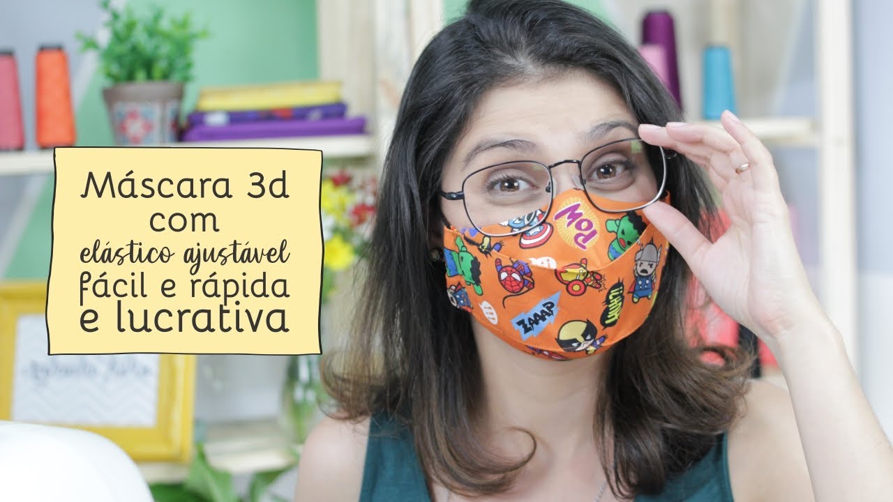 Mascara 3D | rápida e fácil de fazer | Costurices da Rafa #04 [Patchwork]