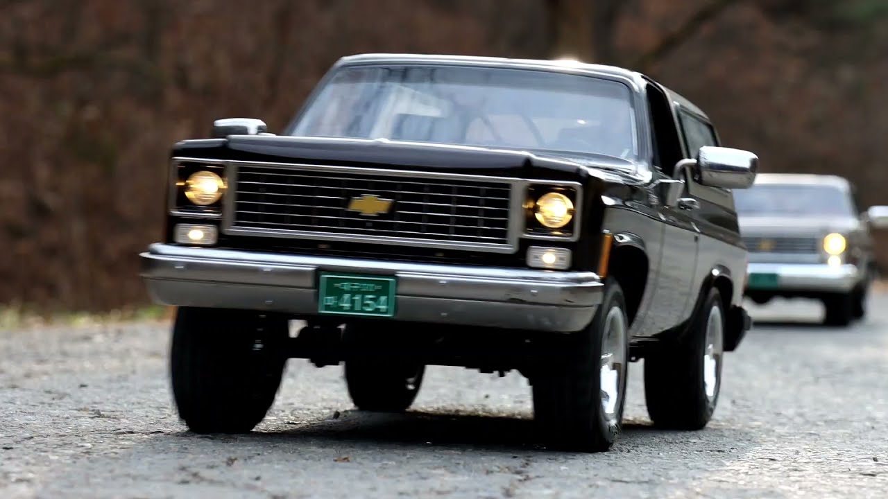 rc car / 1978 chevrolet k5 blazer 4x4 & Toyota Land cruiser 80 / Scale off road drive #2