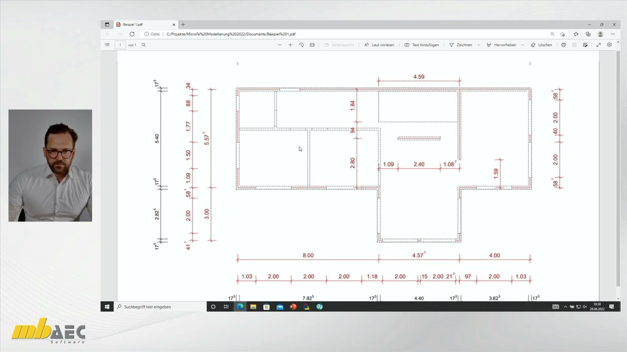 mbinar #22-21 - MicroFe: Grundlagen der Modellierung von 2D-Platten (Level A)