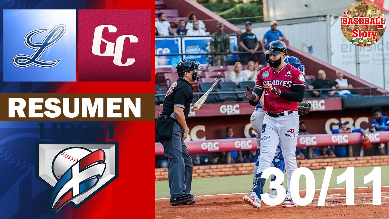 Resumen: Tigres del Licey Vs Gigantes del Cibao Serie Serie Regular (30/11/2025)