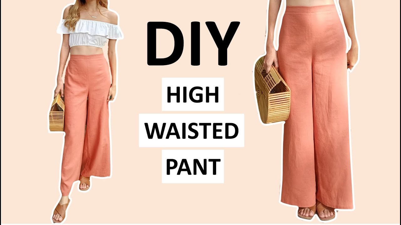 Брюки с высокой талией своими руками — брюки, которые сделают вас выше