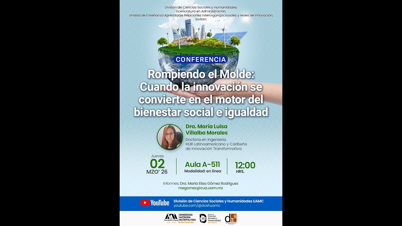 Conferencia: Rompiendo el molde | Dra. María Luis Villalba Morales