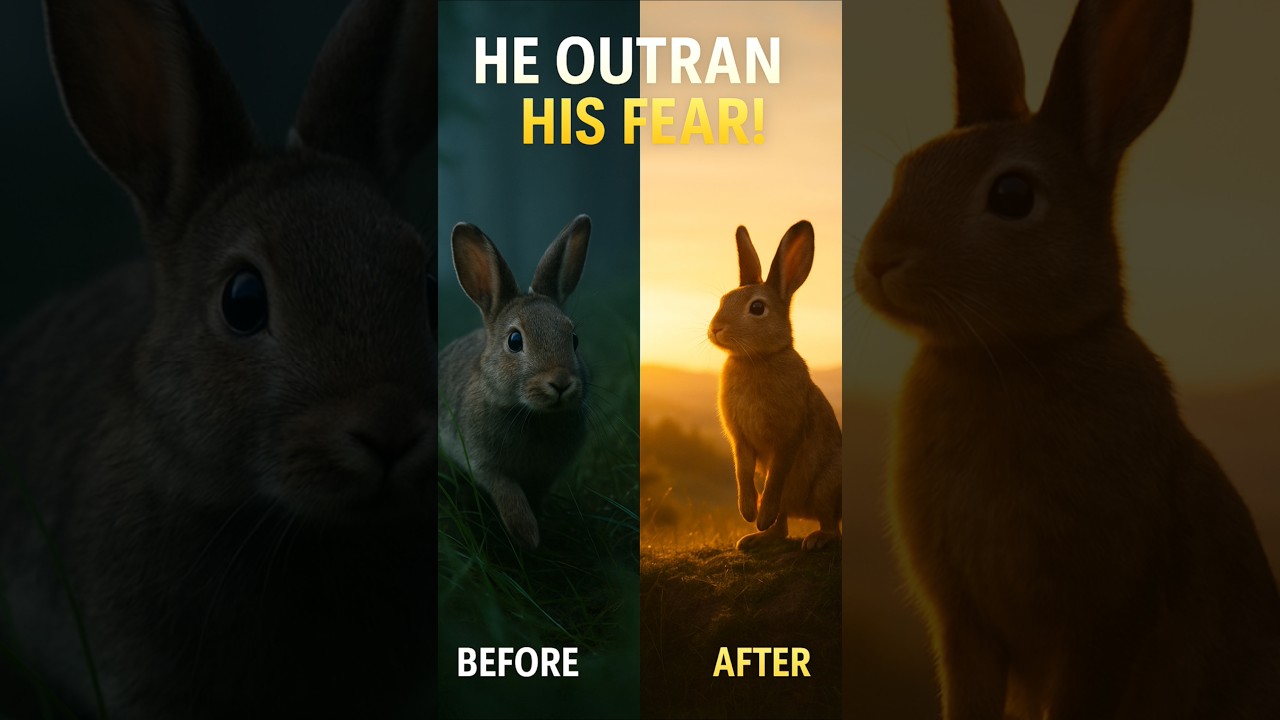 The Rabbit Who Outran His Fear &ndash;Motivational short Story.  #inspirational animal story