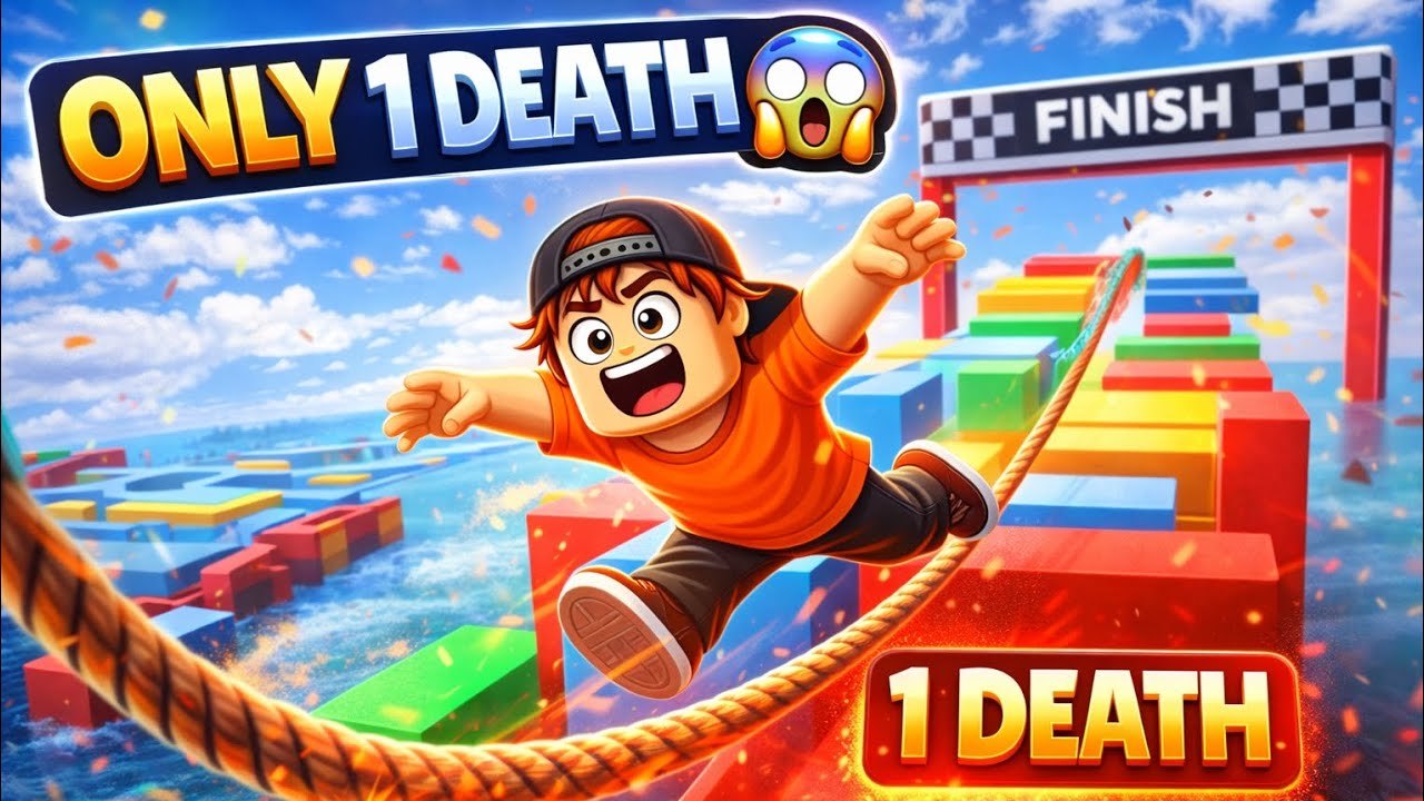 I Beat Mega Obby Fun with Only 1 Death 😱 | Roblox