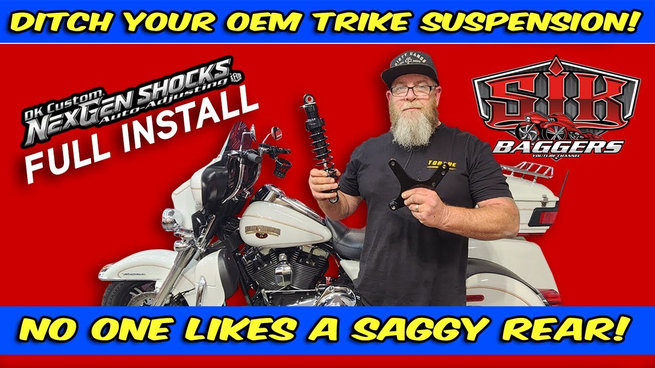 Ultimate Trike Suspension Upgrade - DK Customs NEXGEN Shocks With Comfort Lift INSTALL