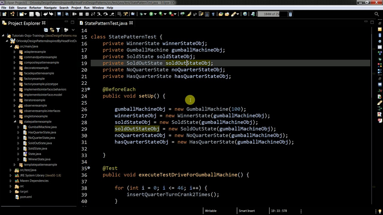 State design pattern in Java!