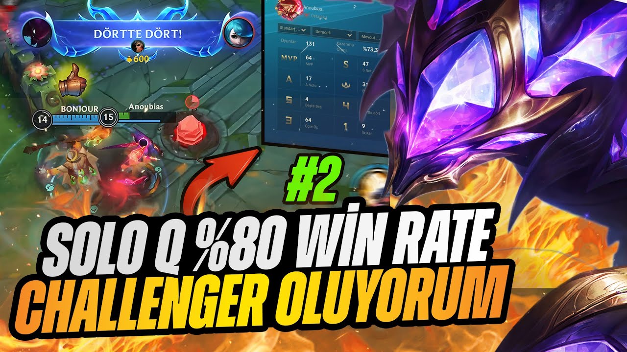 Tek Başıma %80 Win Rate ile Challenger Oluyorum #2 - Wild Rift Kha zix