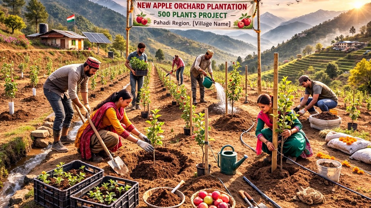 ||Day-2 || 115 New Apple Plants || #orchid #newplant #appleplant #newfarmer #farmer #begnners #yt 