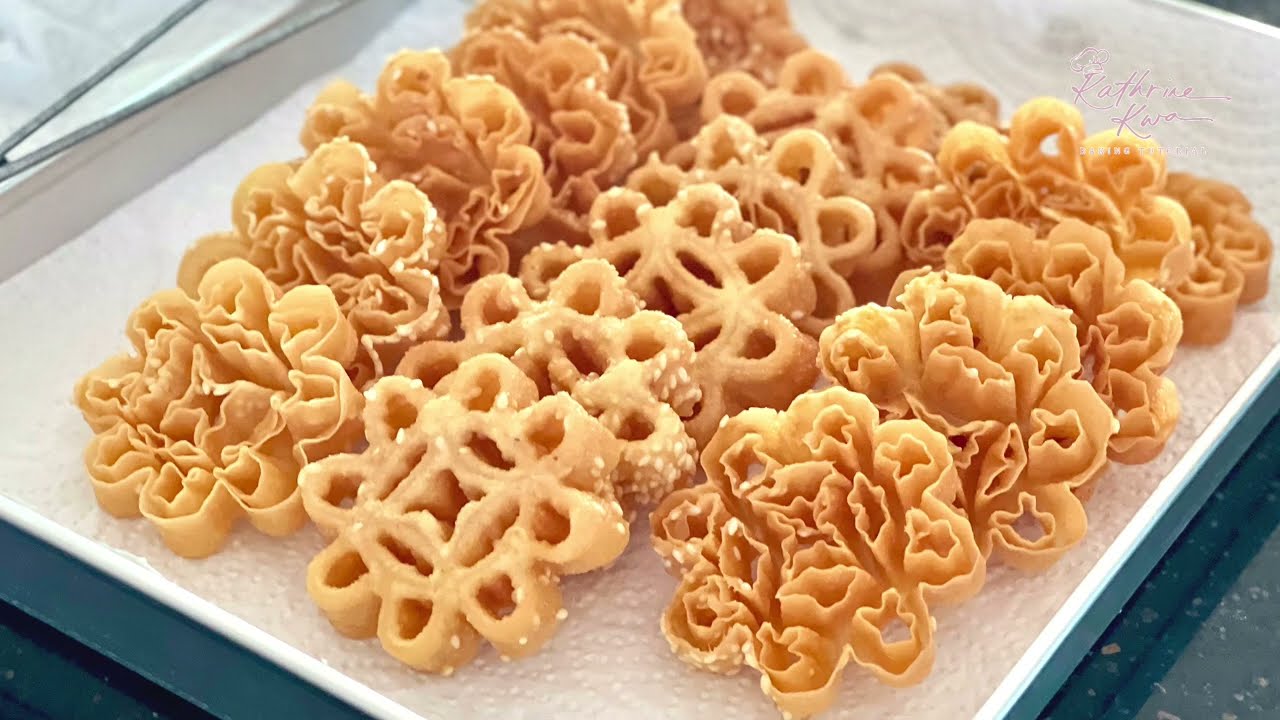 Honeycomb Cookies | Kuih Loyang | 蜂巢芝麻饼