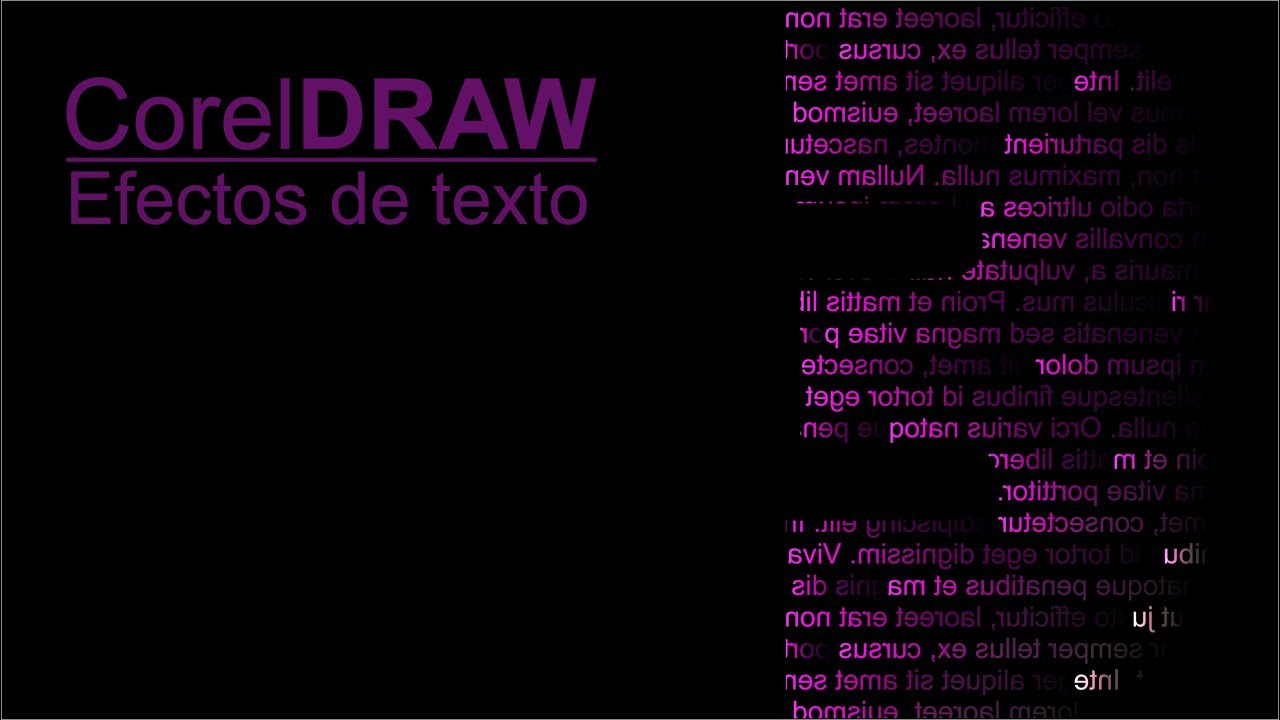 CorelDRAW Práctica Efectos de Texto @adndc @adanjp