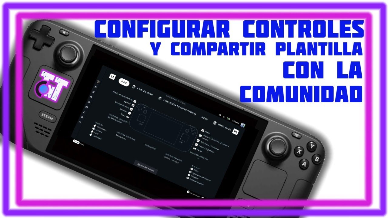 Configurar y compartir plantilla de control en Steam Deck