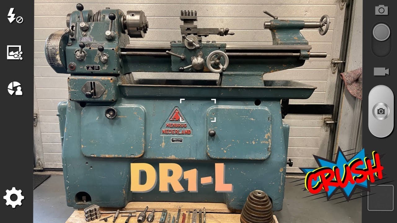 Ai Hembrug DR1L Power Cross Feed Lathe Svarv Draaibank