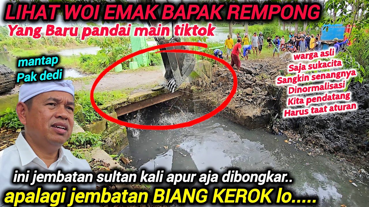 LIHAT INI❗️JEMBATAN SULTAN KEK GINI AJA DIBONGKAR LEBIH LEBAR DARI JEMBATAN BIANG KEROK LO..!!