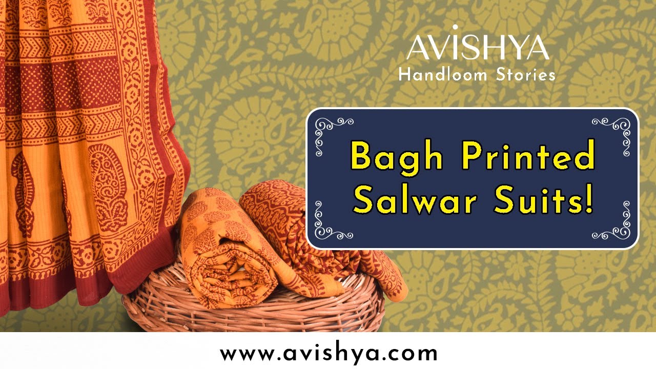 Bagh Printed Salwar Suit Materials | Avishya Handloom Story Series