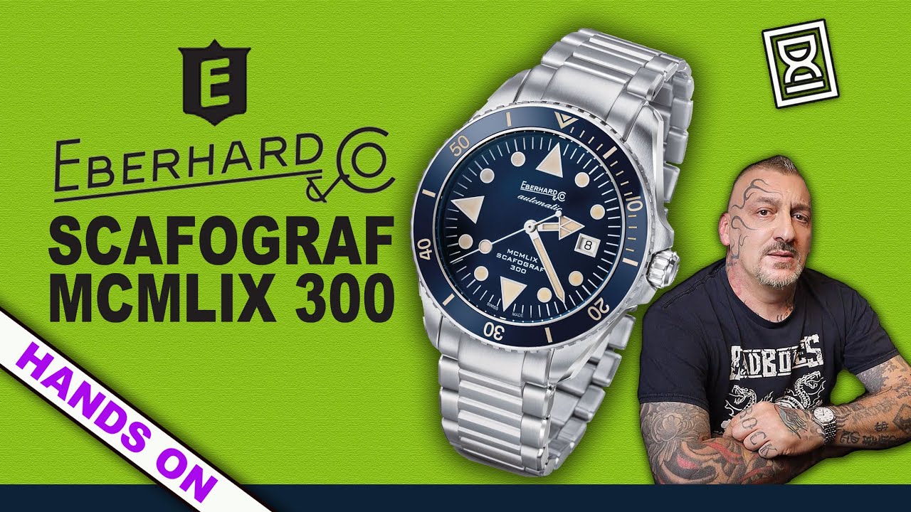 Lo storico orologio cambia colore: Eberhard Scafograf MCMLIX
