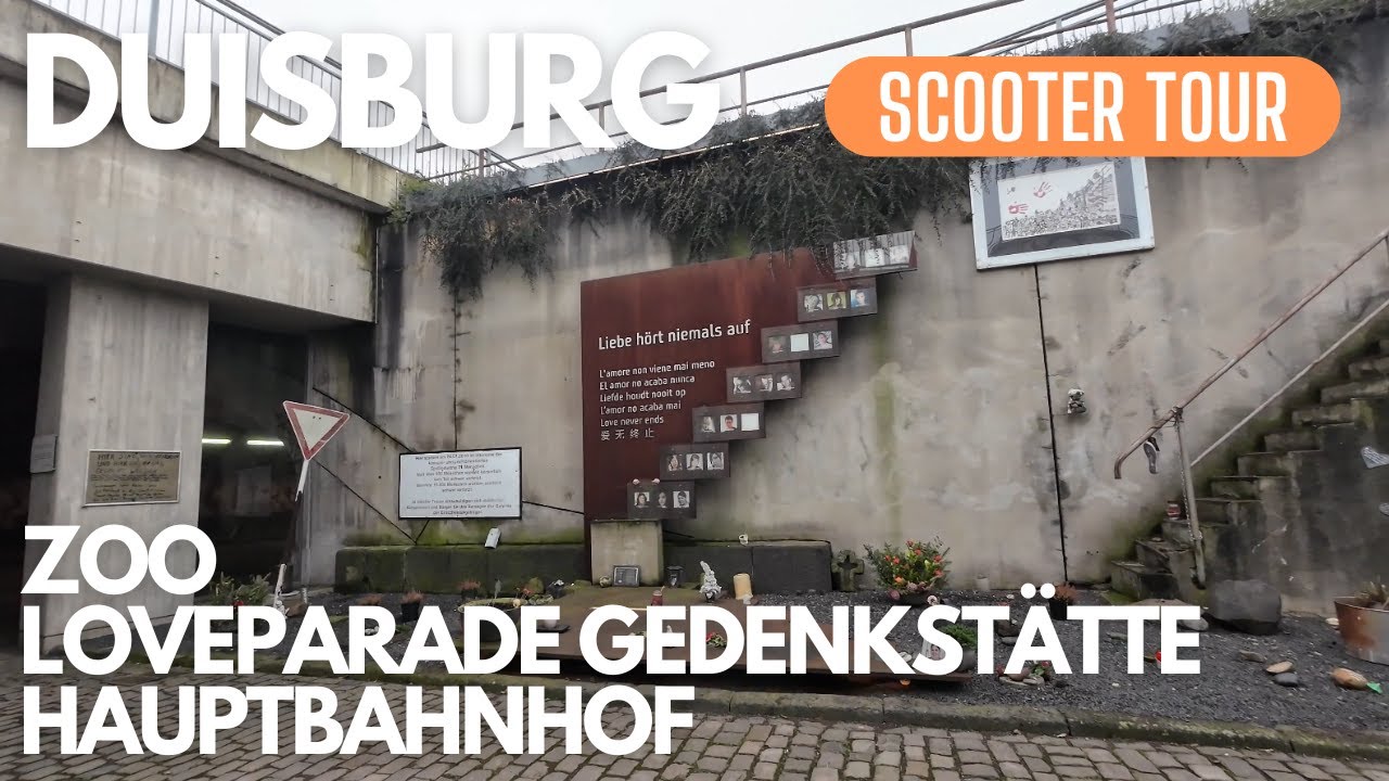Duisburg - Zoo - Loveparade Gedenkstätte - Hauptbahnhof | Scooter Tour | Februar 2024