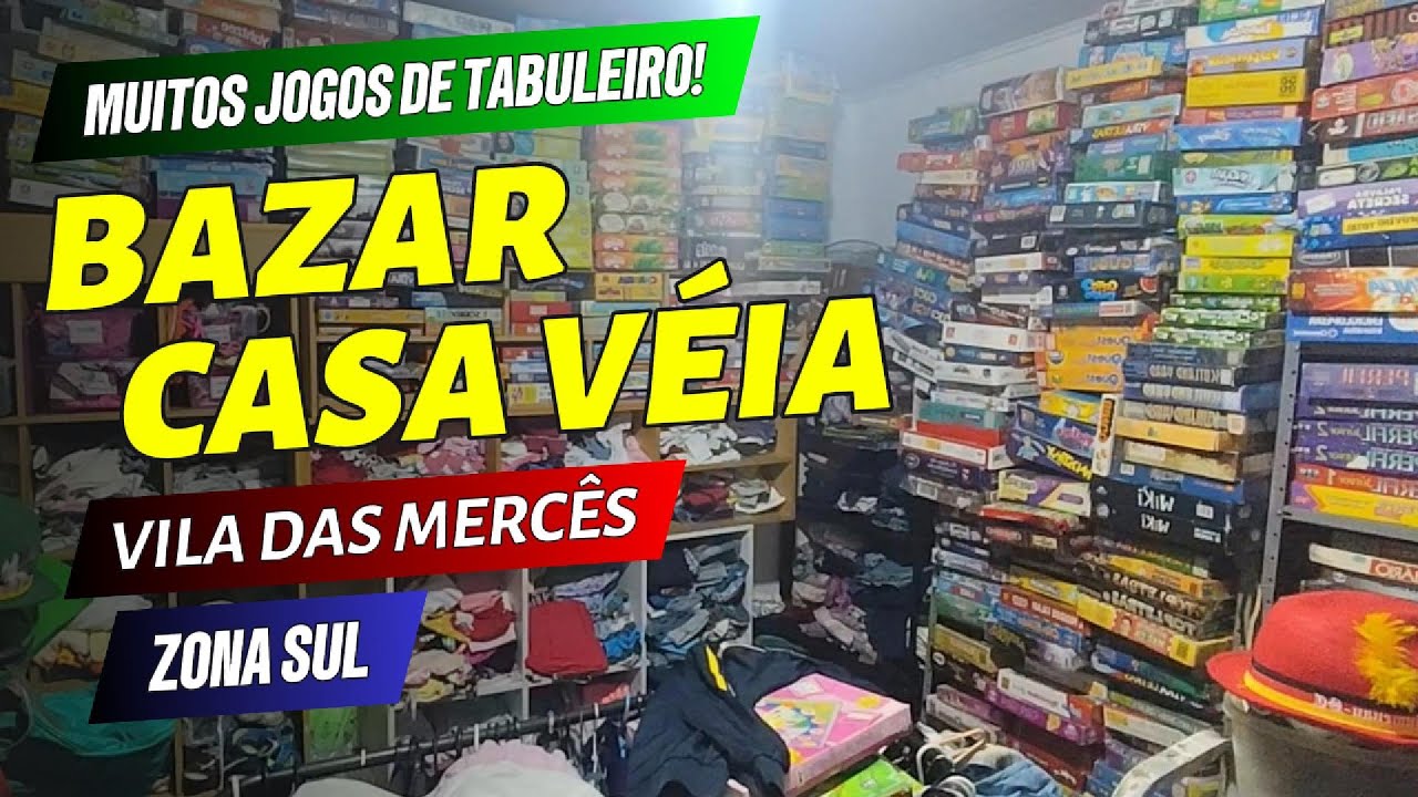 Bazar CASA VÉIA: Muitos de Jogos de Tabuleiro! Roupas, eletros, discos, brinquedos e antiguidades!