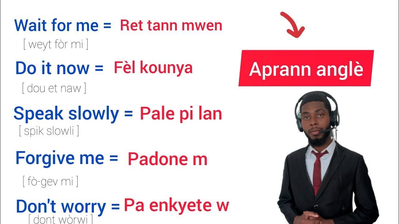 Aprann plis pase 30 fraz kout k ap ede w pale anglè 🇭🇹🇺🇲