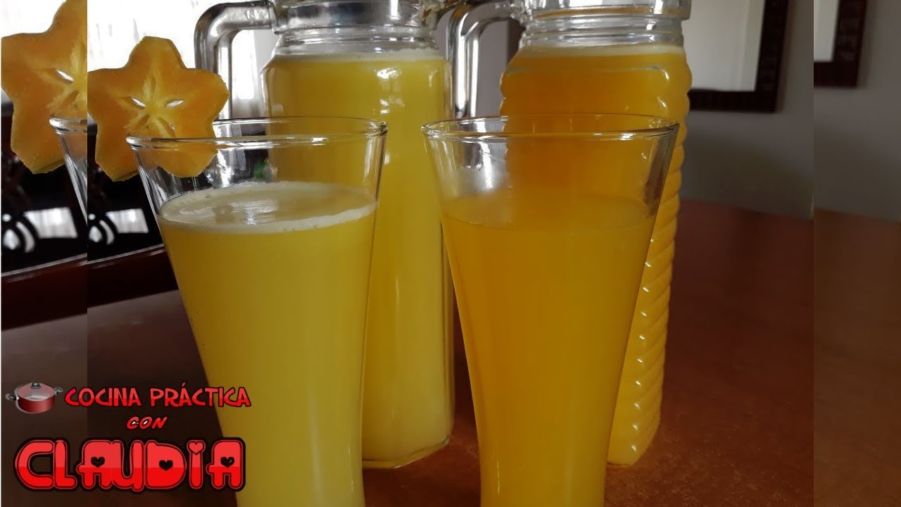 REFRESCO DE MARACUYÁ Y REFRESCO DE CARAMBOLA