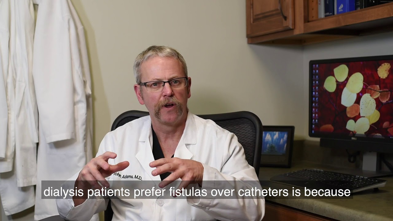 Why is a fistula preferred over a catheter for dialysis?