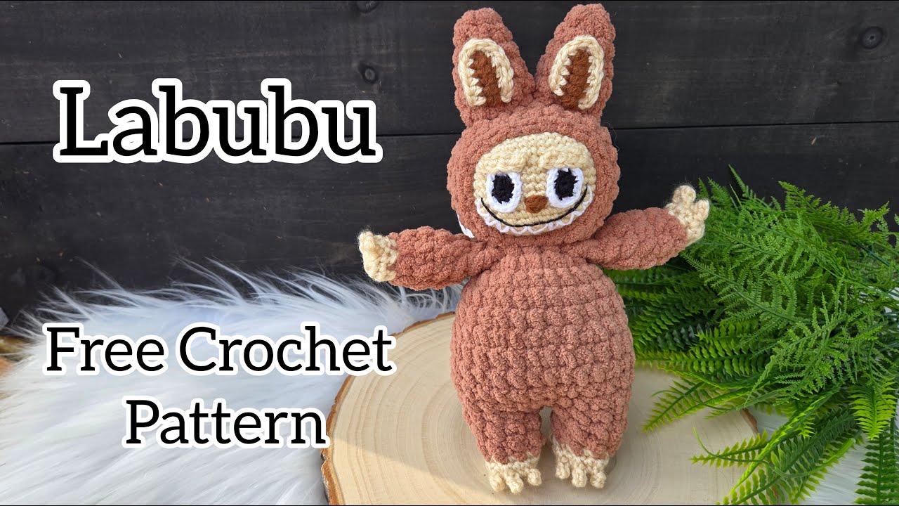 How to Crochet Labubu - FREE CROCHET PATTERN!
