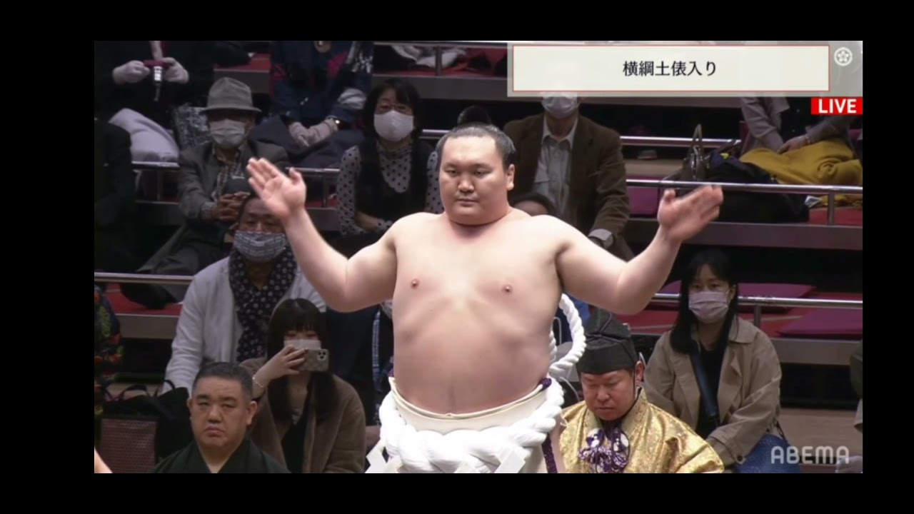 Haru Basho 2021 - Day 1 - Yokozuna Hakuho dohyo-iri