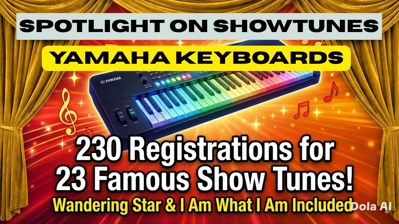 23 Famous Show Tunes for Yamaha Genos 2 - Ultimate Registrations Pack! SOUND LIKE A PROFESSIONAL!