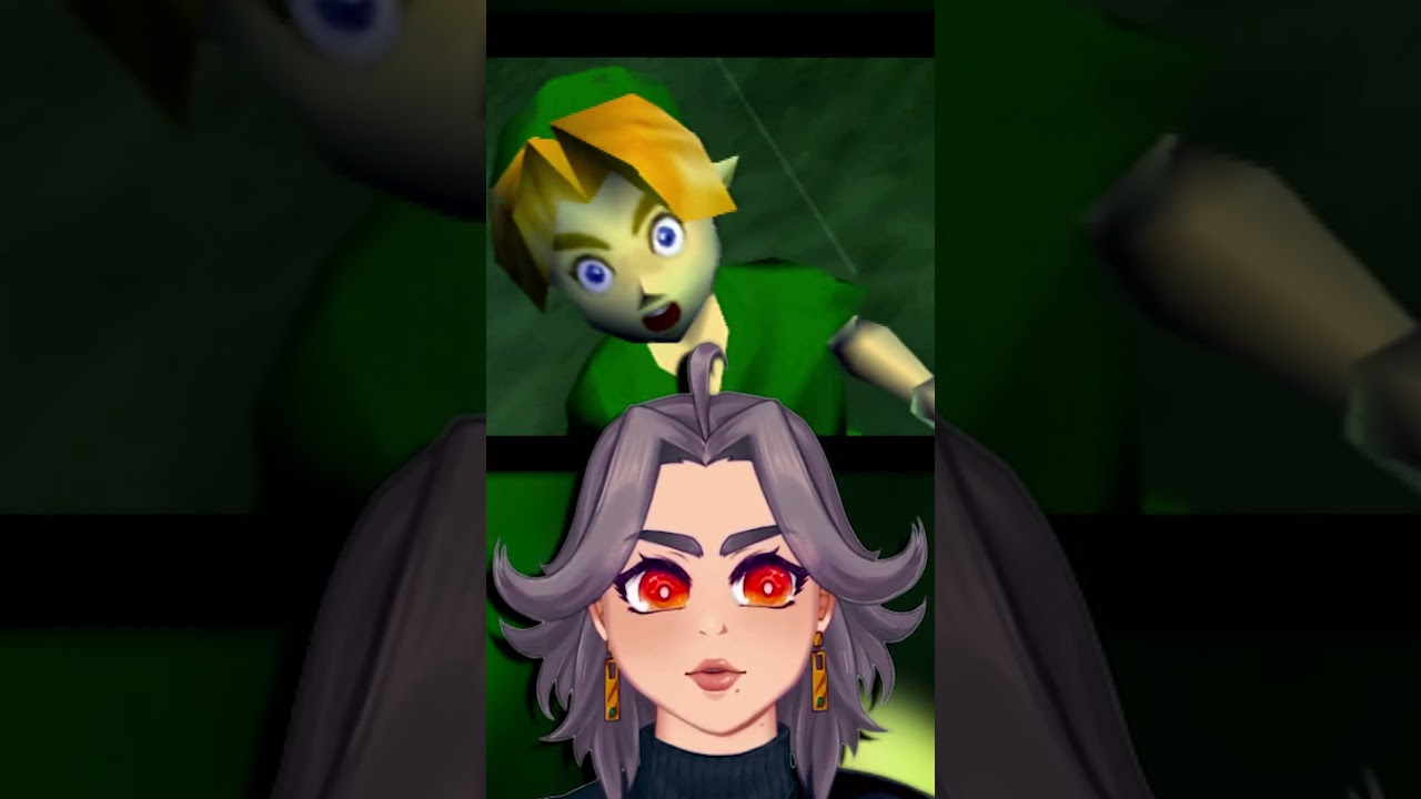When you stare at your own art for too long... #animation #vtuber #oot #ocarinaoftime
