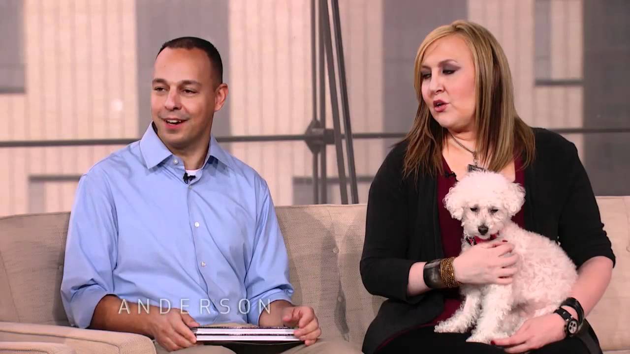 Anderson & Kristin Chenoweth Meet Fiona the Rescue Dog