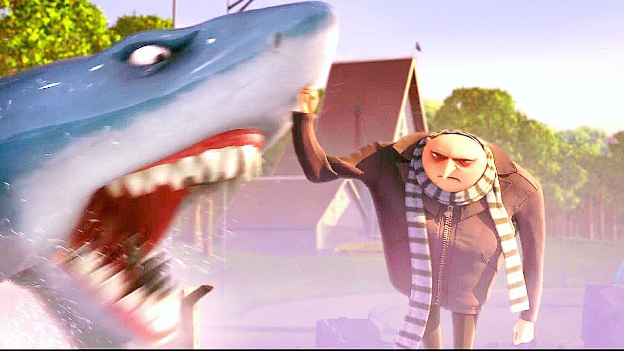 GRU destroys his RIVAL'S SHARK with ONE PUNCH and regains his respect as a VILLAIN