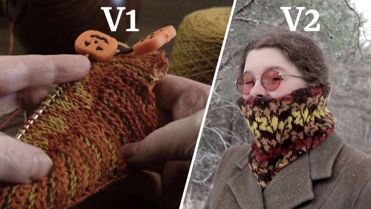 Making an Autumnal Cowl to remember Mistakes are OK 🍂