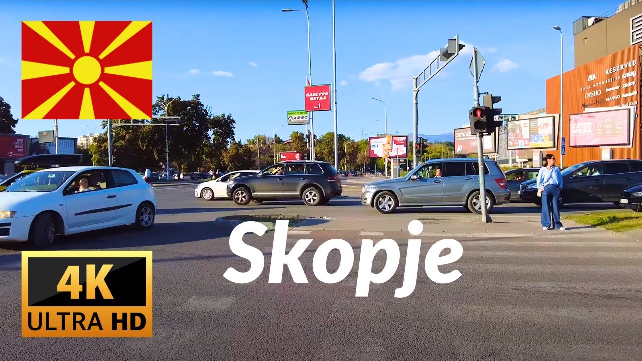 Experience Skopje, North Macedonia – Historic Streets & Landmarks 4K