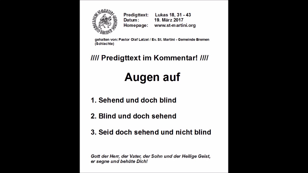 19.03.2017 - Augen auf