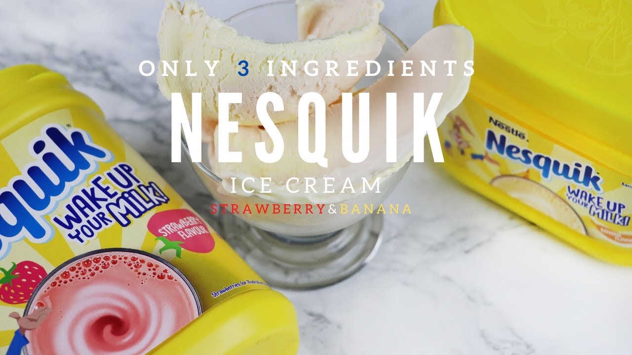 Nesquik Strawberry & Banana Ice Cream: A Creamy, Fruity Delight for All Ages!