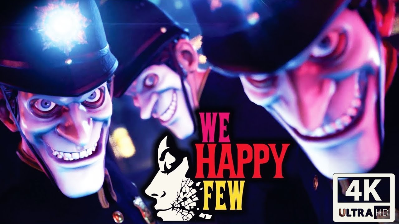 We Happy Few All Cutscenes With All DLC'S (Game Movie) 4k UHD 60FPS