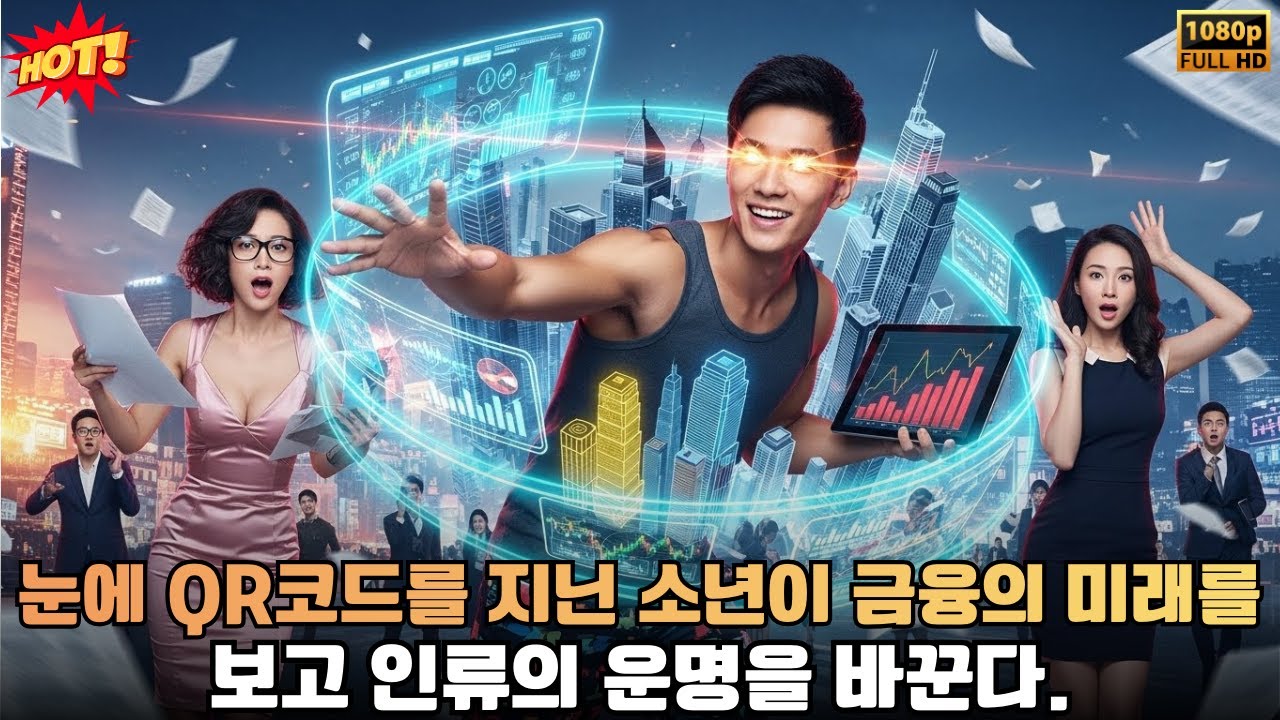 눈에 QR코드를 지닌 소년이 금융의 미래를 보고 인류의 운명을 바꾼다.