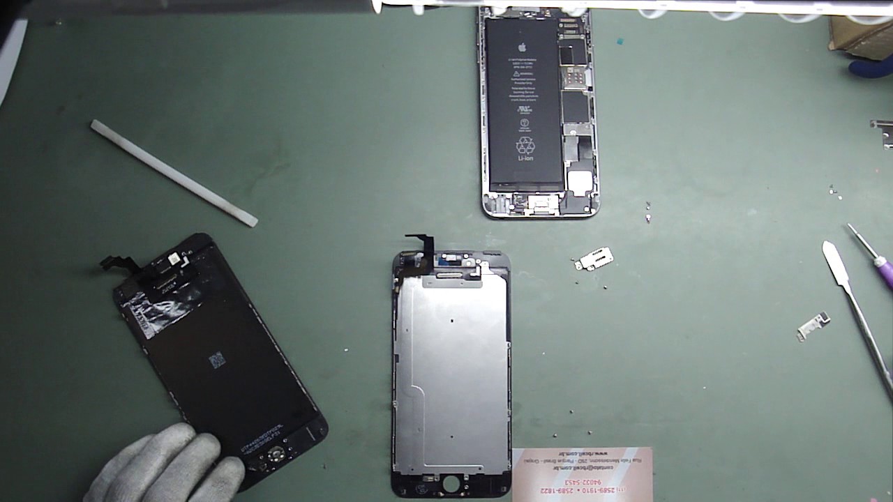 TROCA DA TELA  FRONTAL IPHONE 6 PLUS