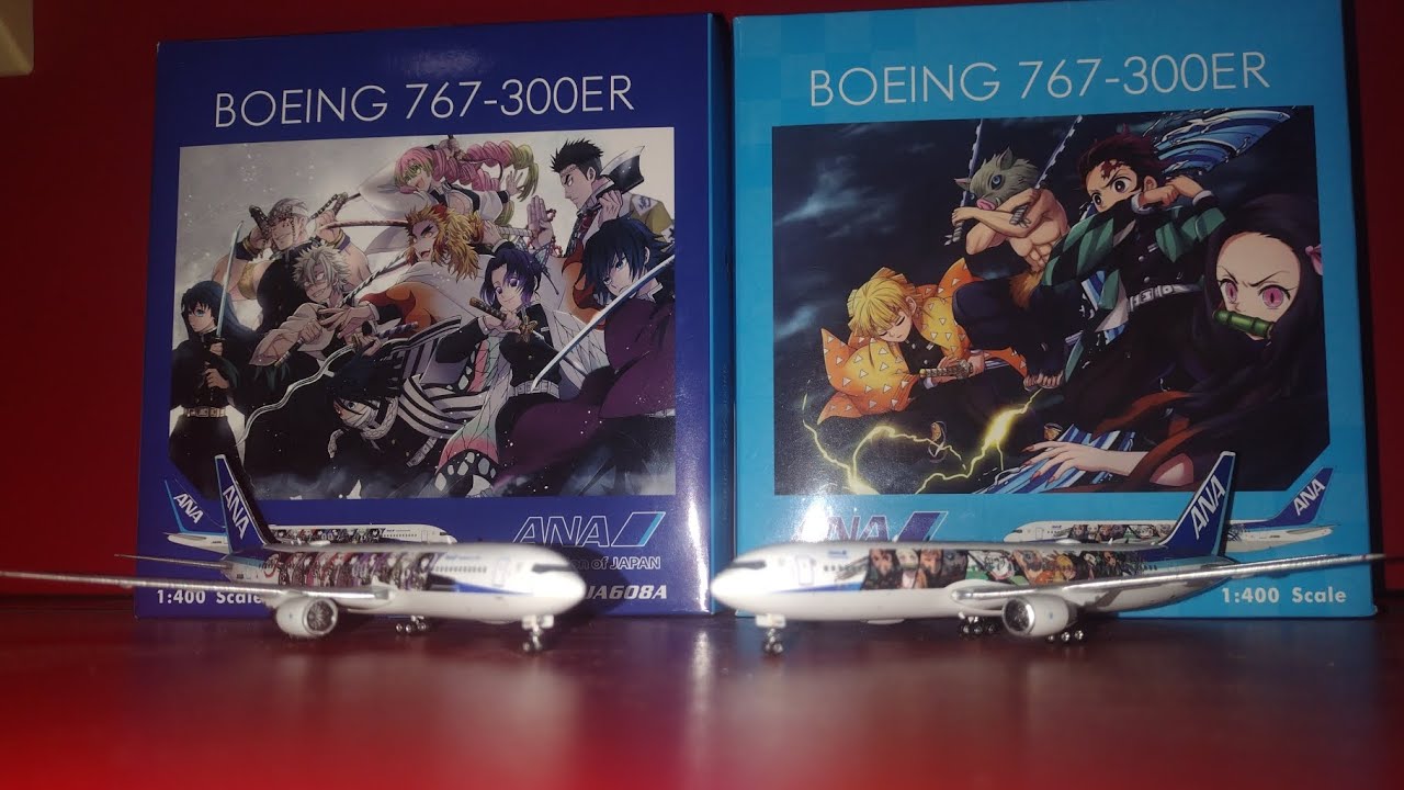 Phoenix Models ANA 767-300ER JA608A & JA616A Demon Slayer Livery PH4ANA2266 & PH4ANA2265 1/400 scale