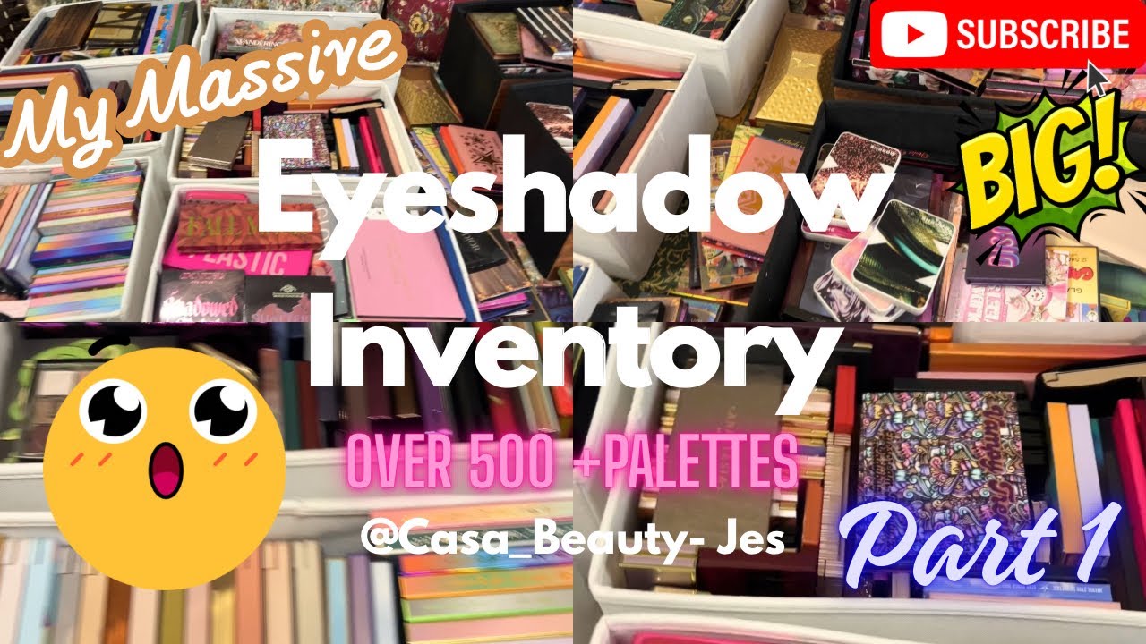My Complete Eyeshadow Inventory & Declutter #eyeshadowpalettes #makeup #beauty #collection