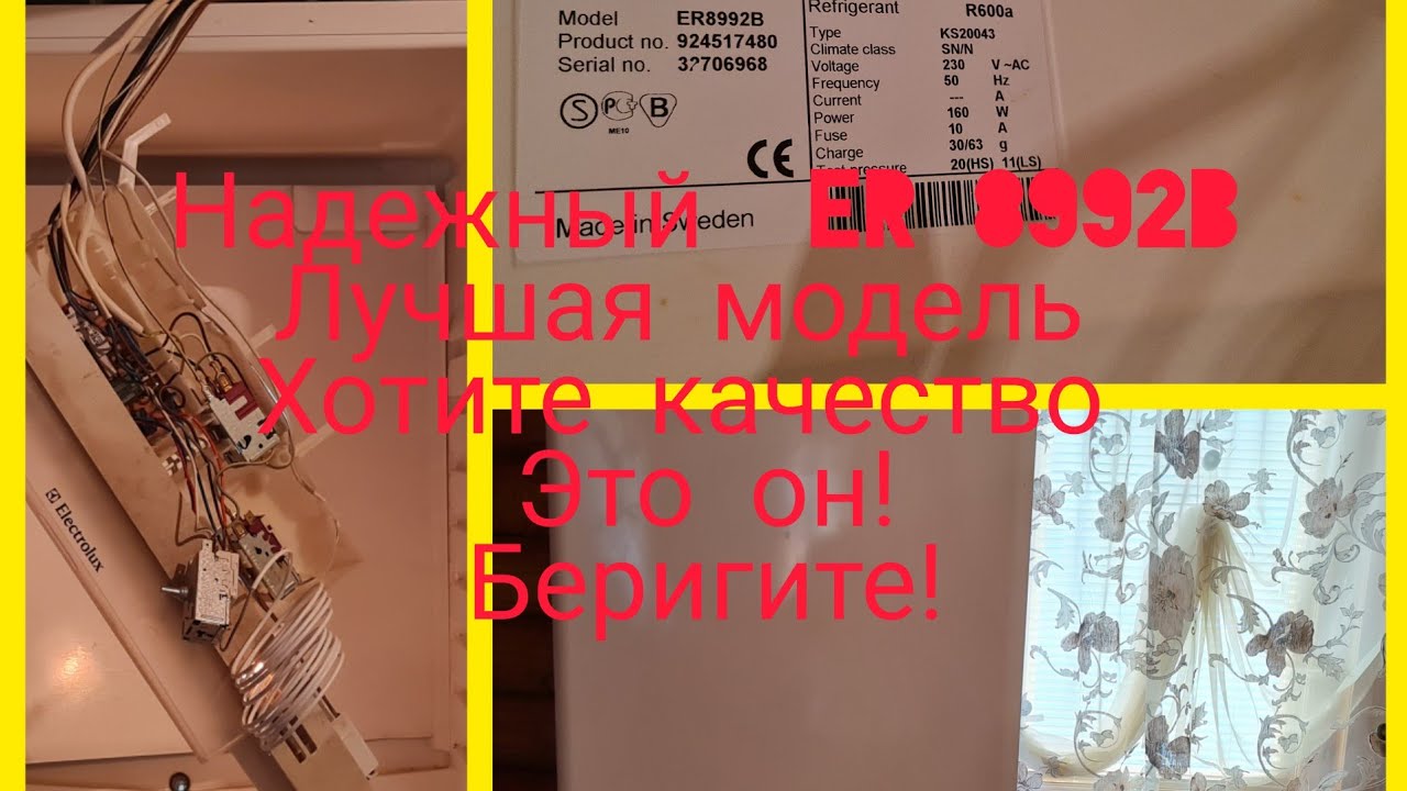Холодильник ELECTROLUX ER8992B.Двухкомпрессорный.Не включается холодильное отделение.